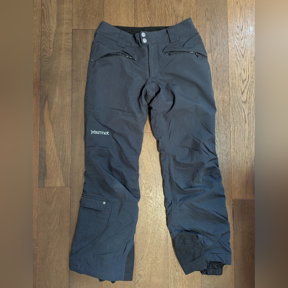 Marmot Dark Gray Membrain Womens XS Lined Waterproof Ski Pants
